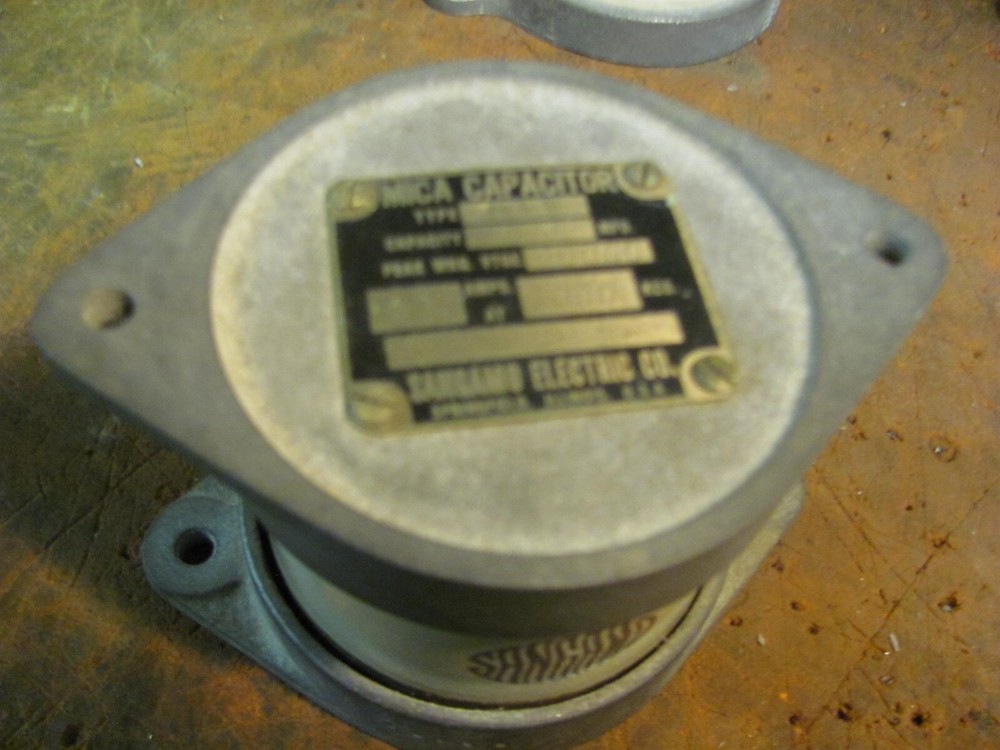 MICA DOOR KNOB CAPACITOR .001 MFD 1000 PF 10000 10K VOLT 10 AMP CB HAM AMPLIFIER
