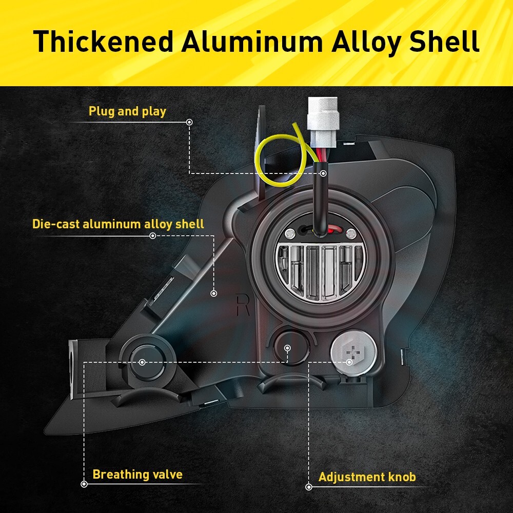 2PCS LED Headlights Head Lamps For Yamaha YFZ 450 Raptor 350 700 700R 2006-2023