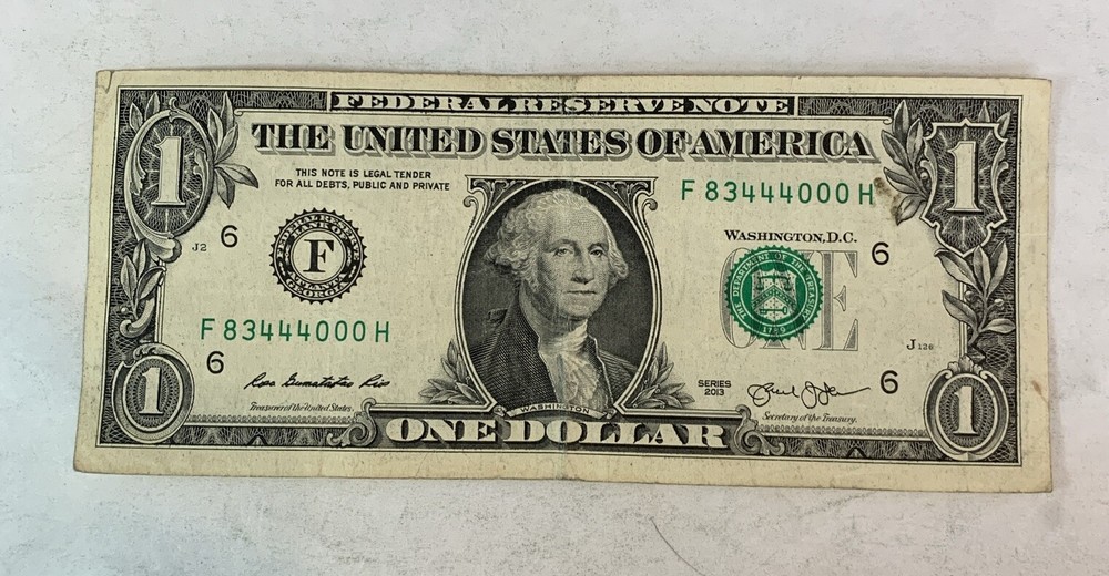 IDAHO Zip Code 83444 Low Fancy Serial Number 2013 Circulated