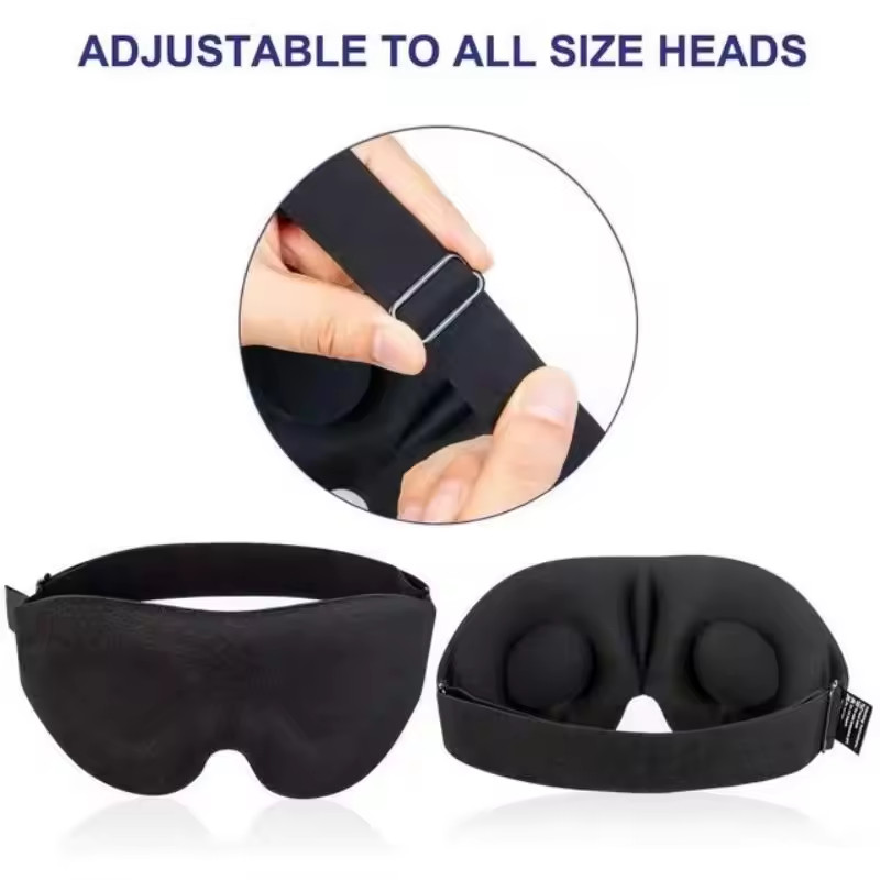 3D Travel Eye Mask Sleeping Soft Breathable Padded Shade Cover Relax Blindfold