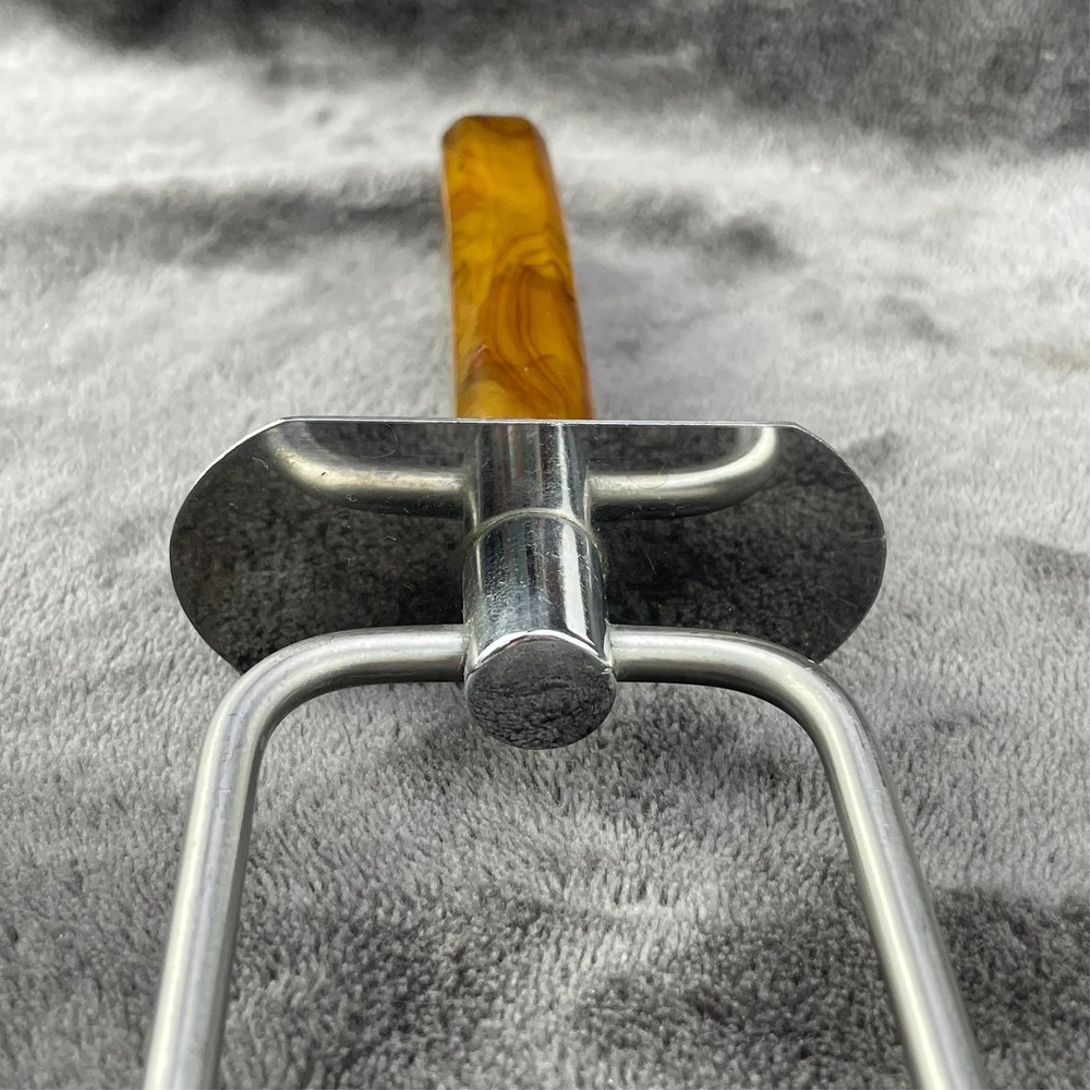 Butterscotch Bakelite Meat Fork and Bottle Opener