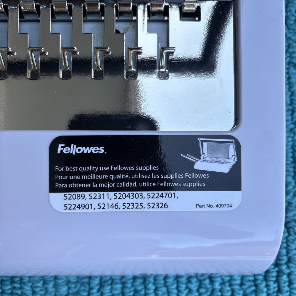 Fellowes Star + 150 Manual Comb Binding Machine Bundle Tested