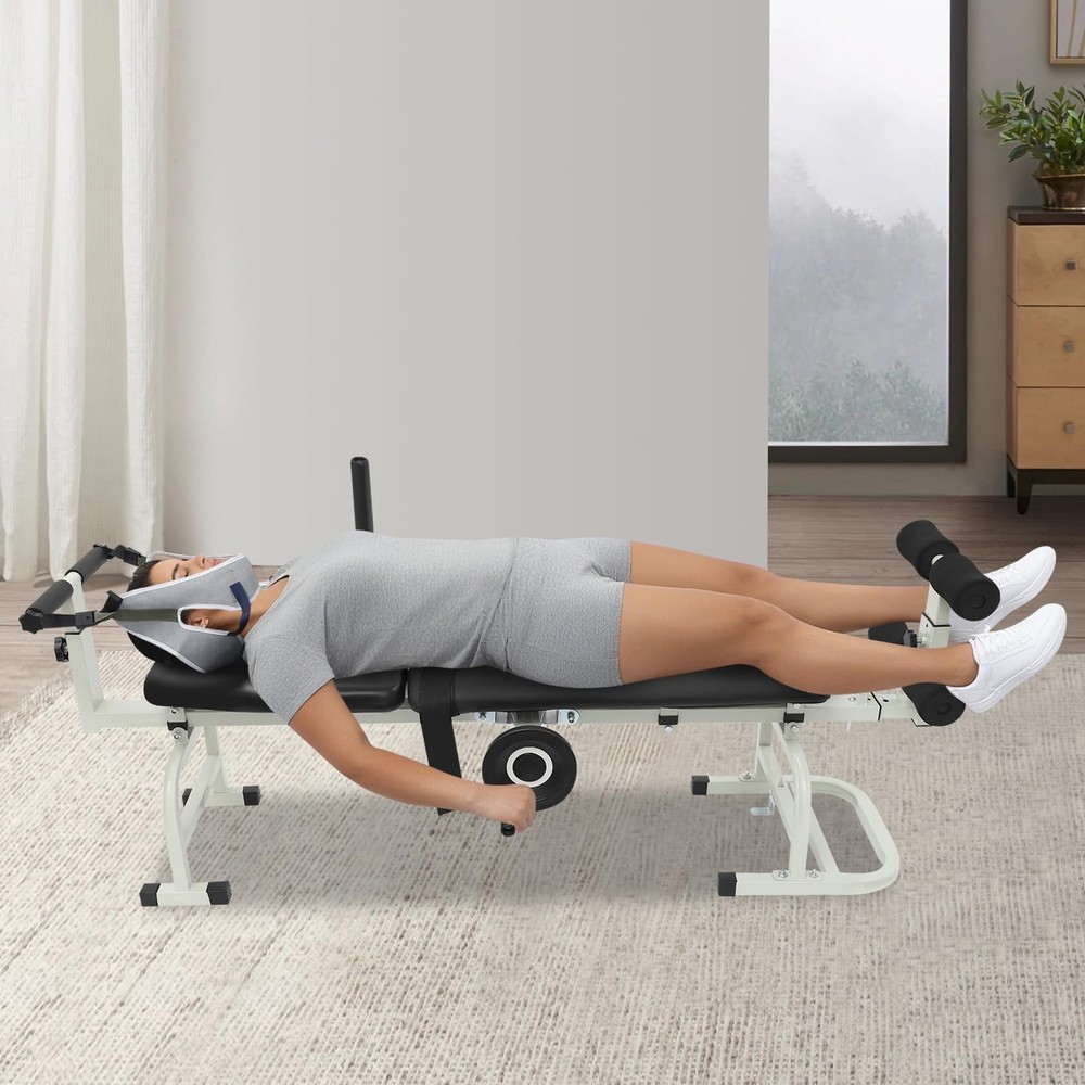 Back Stretch Bench Inversion Tables for Back Pain Spinal Decompression Tracti...