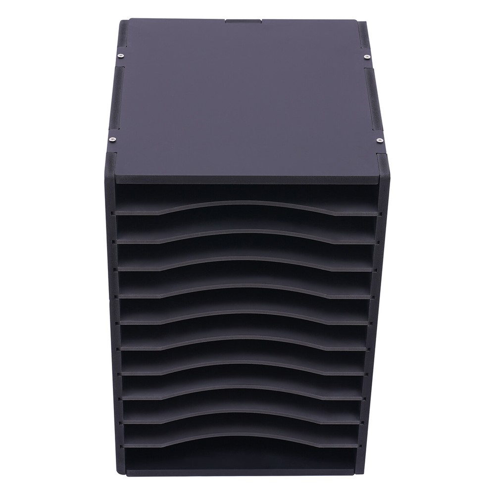 Vertical Desktop Sorter 11 Compartment Letter-size Shelves Durable Laminate