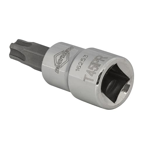 Tools 16016 Tamper-proof Torx Plus Socket Bit Set, Chrome Plated, 10-Piece