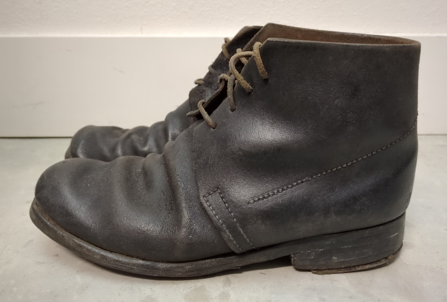 Vintage C&D Jarnagin Civil War Repro Brown Leather Brogan Shoes US Men Size 9.5