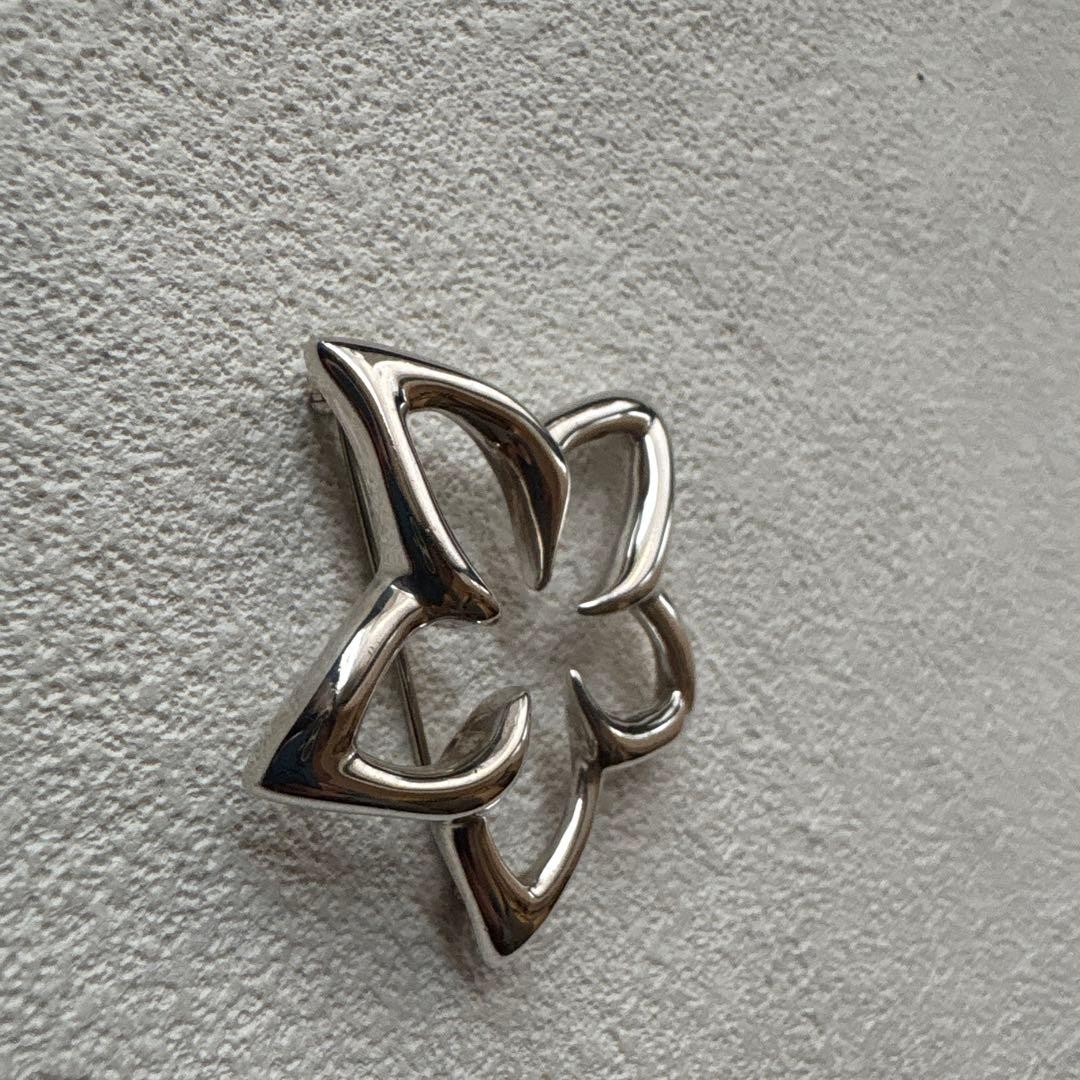 Tiffany & Co. Plumeria Flower Brooch Pin Sterling Silver SV925 No Box Rare