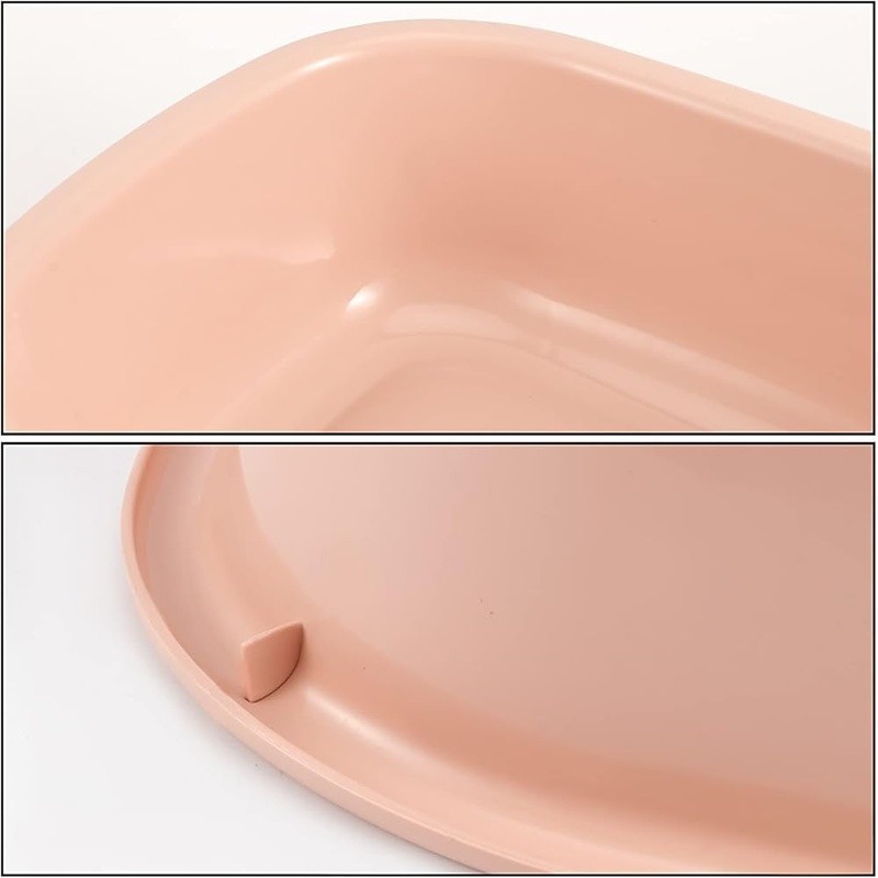 MultiPurpose Plastic Dish Pan Set 6 Packs Rectangular Wash Basin Home Use
