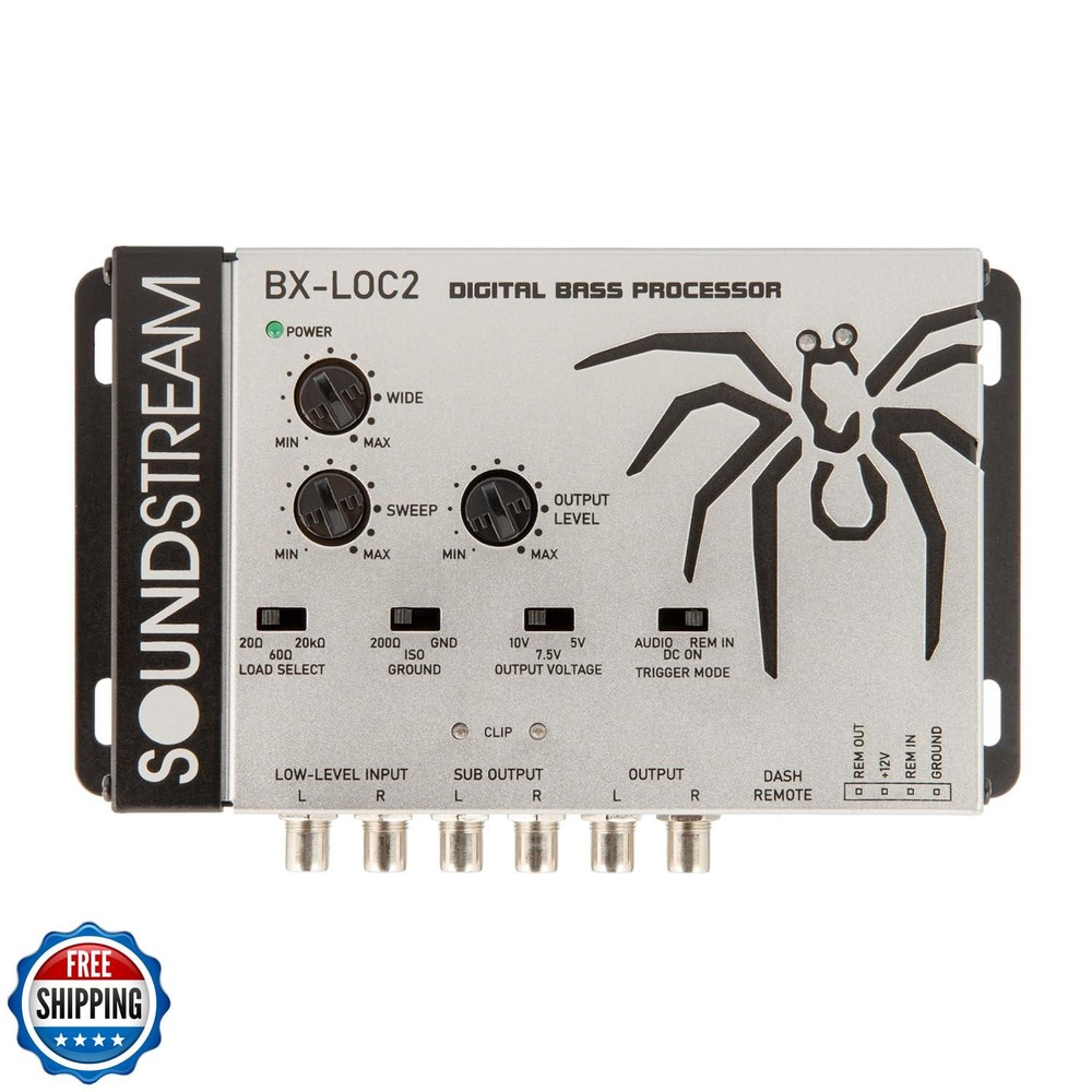 Soundstream Premium Bass Processor with Line Driver/Line Converte
