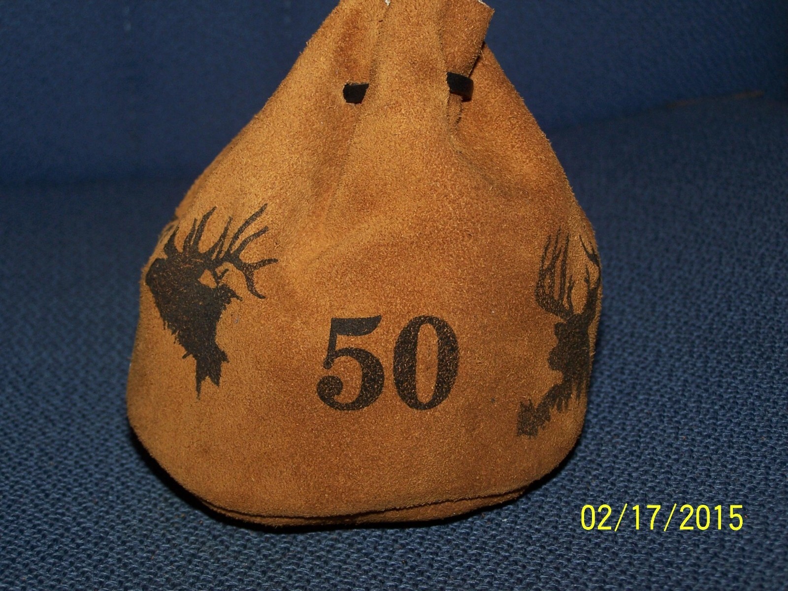 CUSTOM MADE LEATHER MUZZLELOADER AMMO BAG