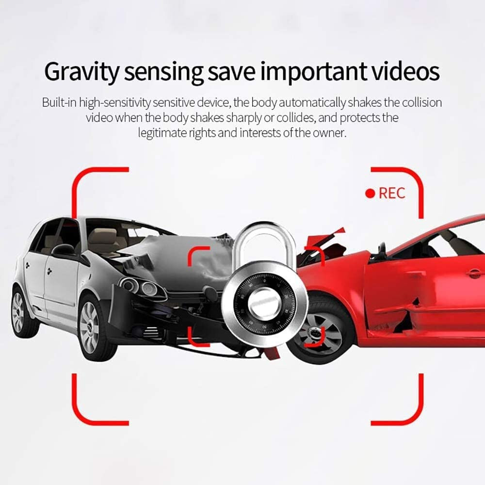 1080P Car Dash Cam DVR Video Recorder Loop Recording G-sensor Motion Detection