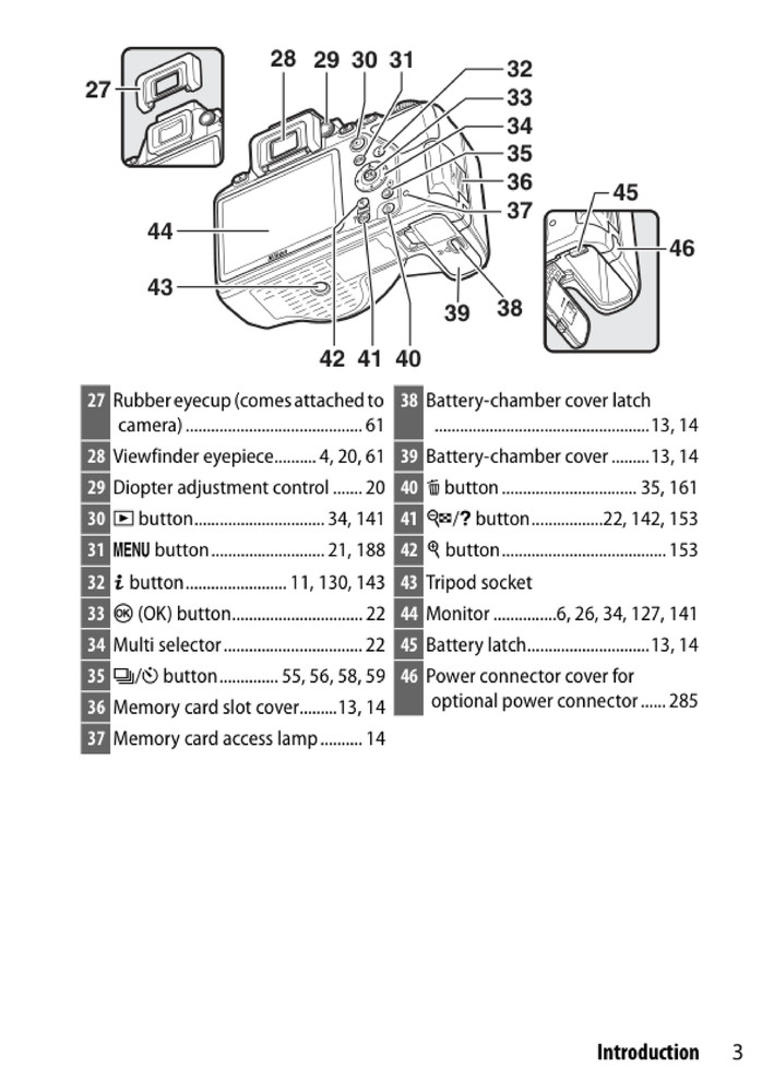 Nikon D3500 — User Reference Manual Guide — 1/2 Size, 5.5" x 8.5" Small Compact