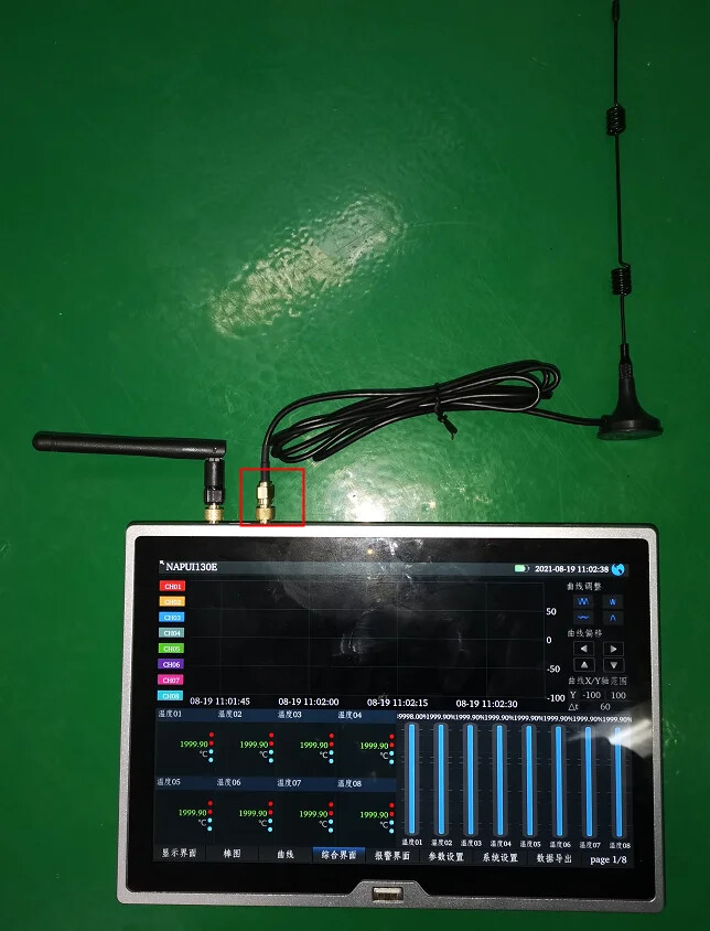 130E Wireless Recorder Touch Screen Remote Control Universal Input Data Logger