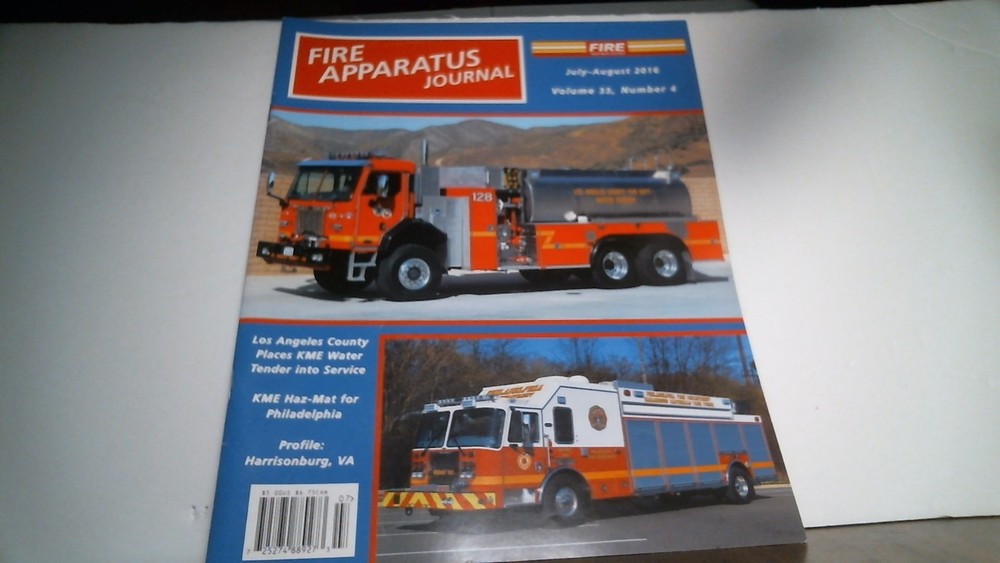 FIRE APPARATUS JOURNAL - JULY - AUGUST 2016