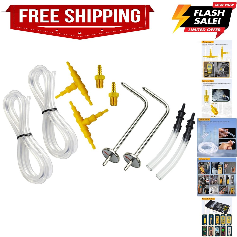 JL3MN2 Manometer Probe Kit, Compatible with Klein Tools ET180 Digital Manomet...