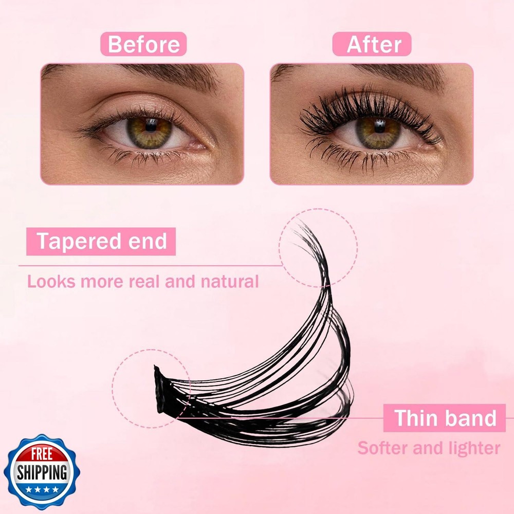 Lash Clusters Only: DIY Lash Extensions Kit, 30D-100D 10 Lengths(