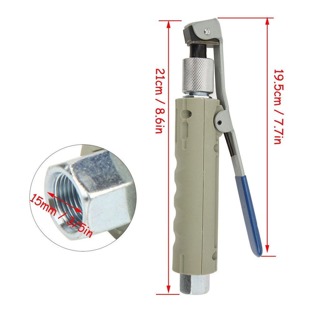 Sand Blaster Nozzle Head with 3pcs Tips Remove Abrasive Stain Rust Grime Tool