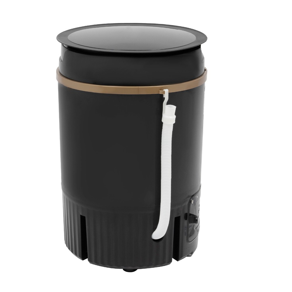 Portable Mini Washing Machine Washer with Drainage Basket Multi-Functional Black
