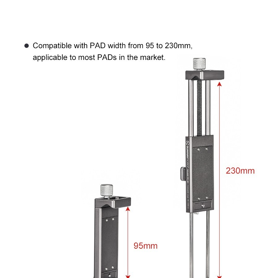 Sunwayfoto PC-03 Tablet Laptop Mount Smart Phone Bracket
