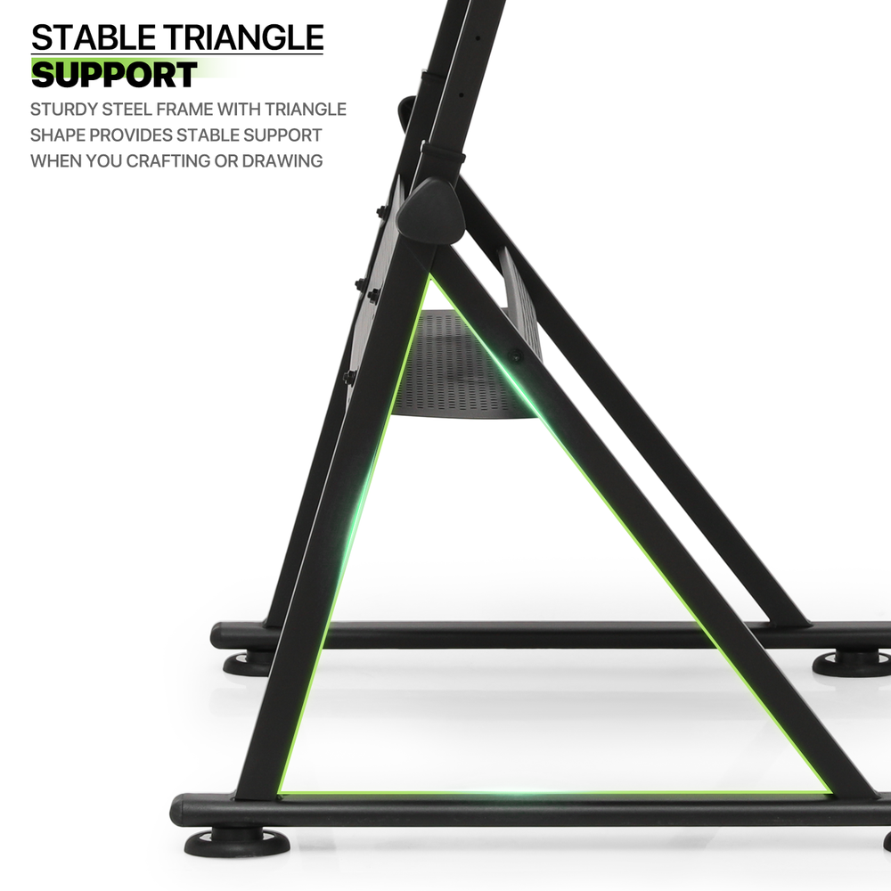 61"Drafting Drawing Table[STOOL+DRAWER]Adjustable Tabletop Painting Work Station