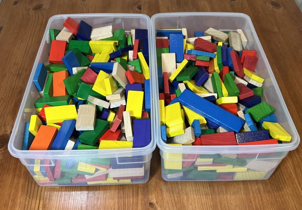 630 Pc Tumble Down Domino Set. Barely Used.