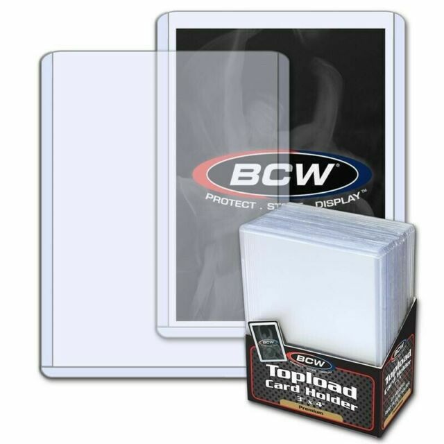 (1000) PREMIUM BCW Toploaders Sealed Case 3x4 Top Loader 1-TLCH 20 pt