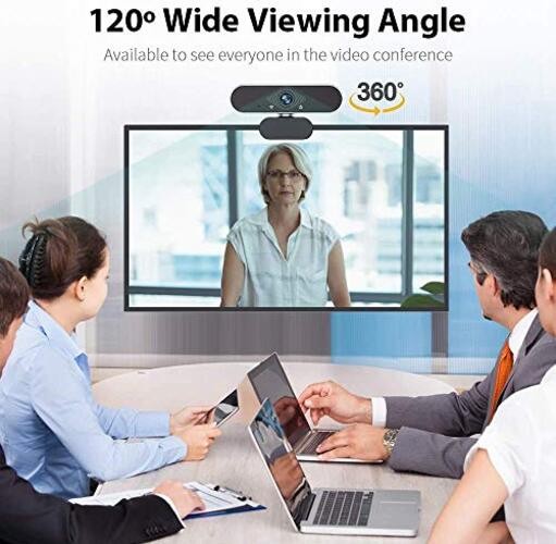 1080P HD Webcam with Microphone, Streaming Computer Web Camera for