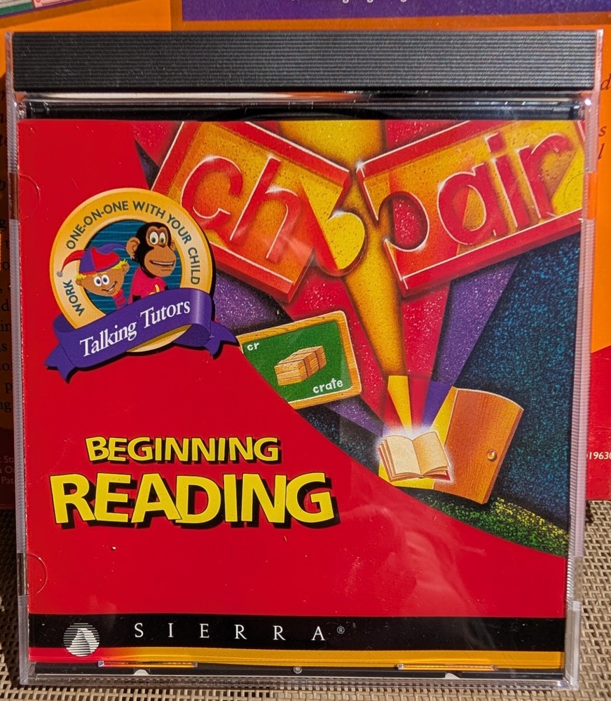 Sierra Beginning Reading CD for Ages 4-8 Windows Mac Educational Software