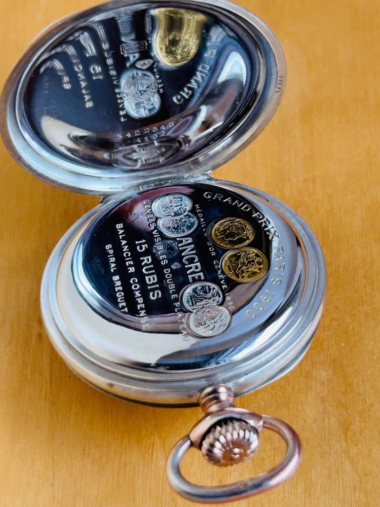 2T805 Zenith silver pocket watch