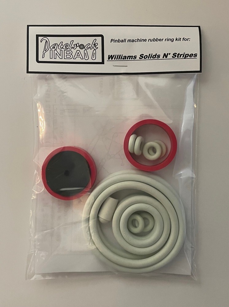 1971 Williams Solids N Stripes Pinball Machine Rubber Ring Kit