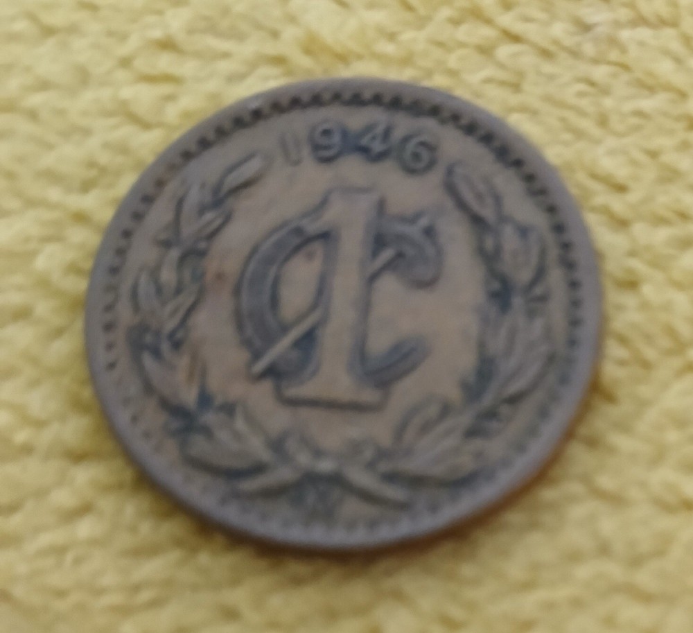 MEXICO - 1946 - ONE CENTAVO - COIN - VF