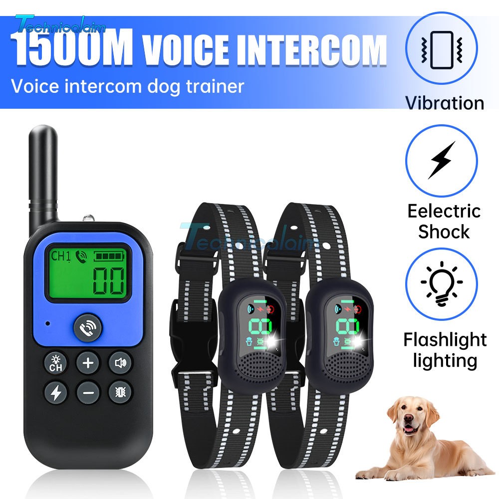 4900 FT Remote Dog Shock Training Collar Rechargeable Waterproof LCD Pet Trainer