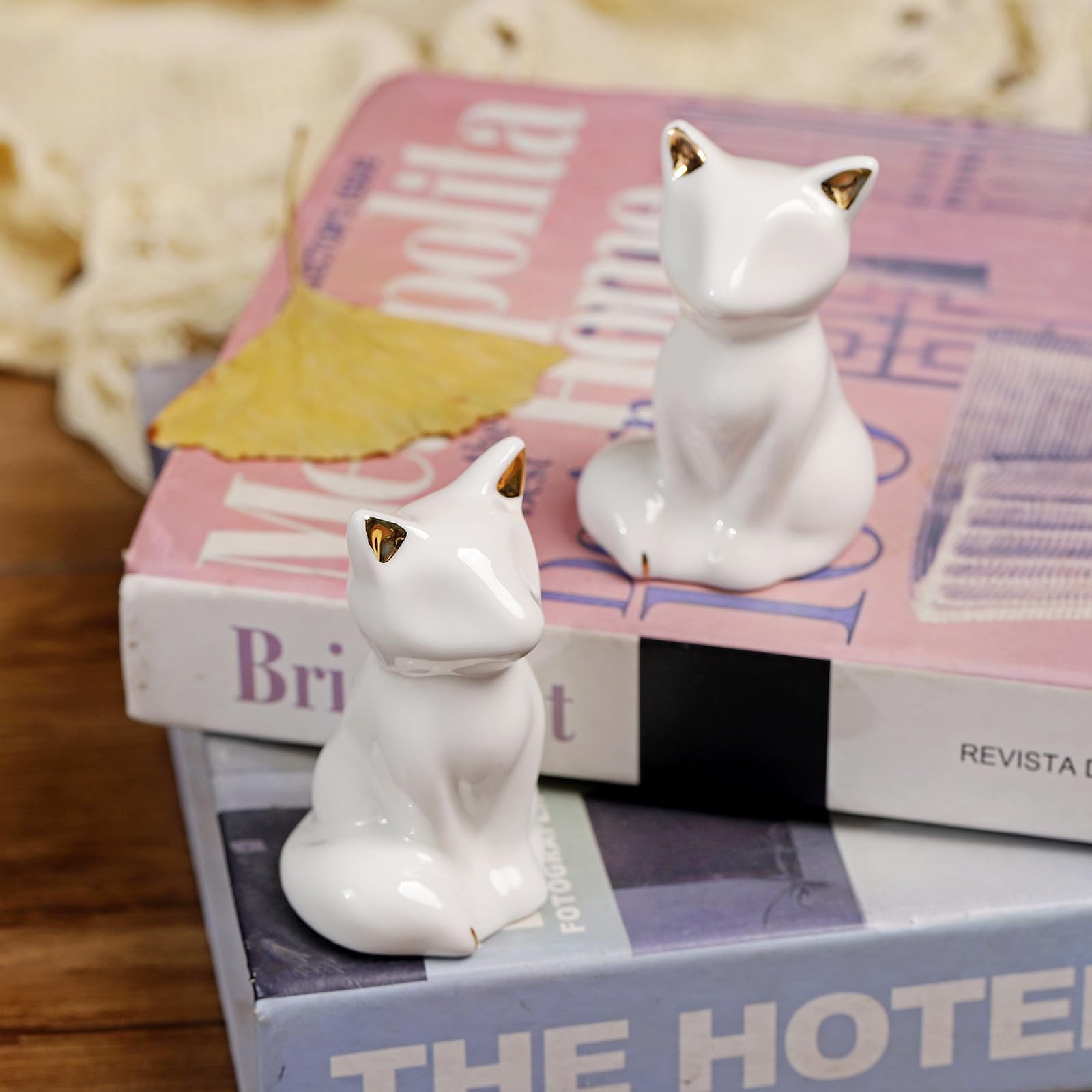 2Pcs Toilet Bolt Covers Decorative, Ceramic Screw Cover Caps, White