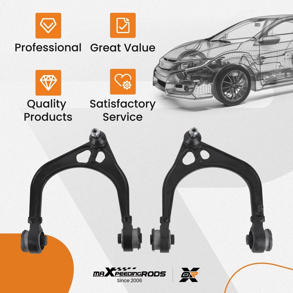 maXpeedingrods 2Pc Front Upper Control Arm w/Ball Joint for Dodge Charger 200...