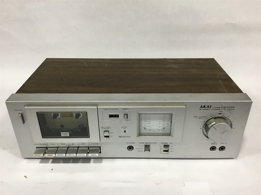 Akai CS-M01A Single Stereo Cassette Deck Used