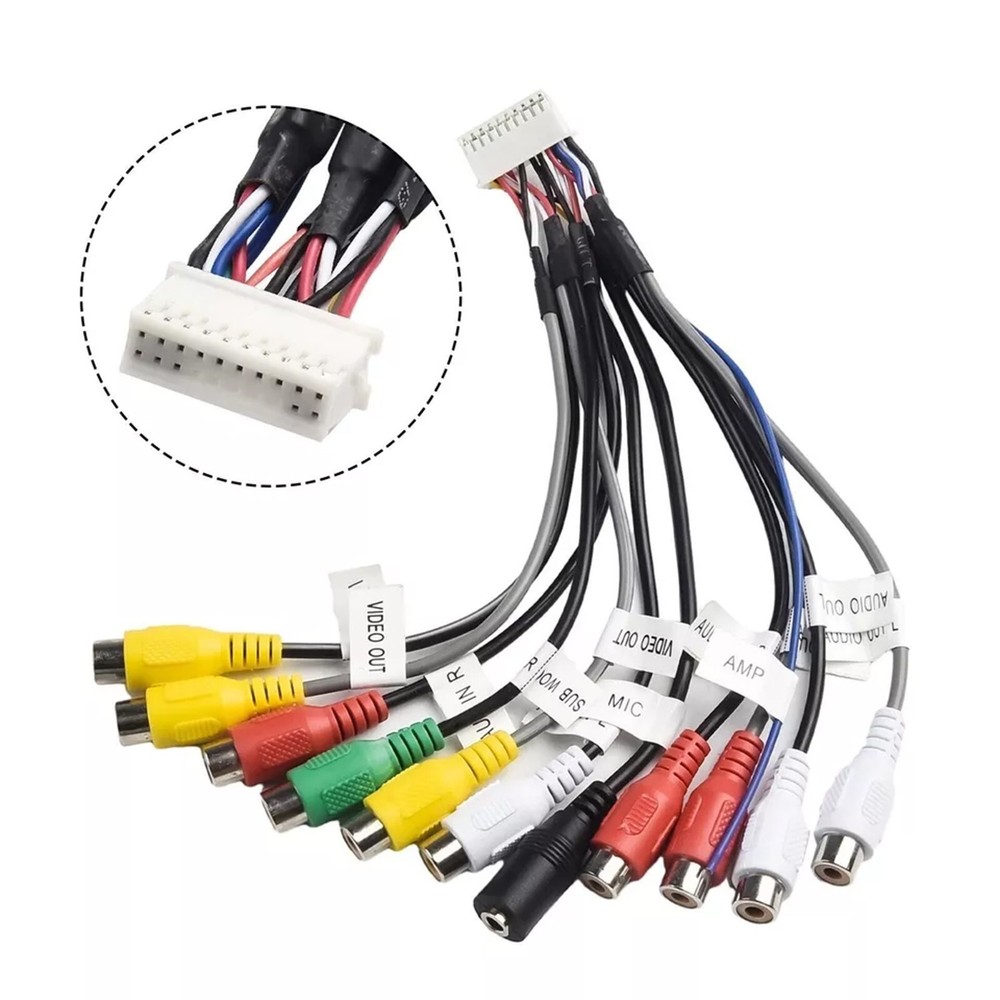 Precision Designed Dual XDCPA10BT AV Input Output Camera Cable Adapter 20 Pin