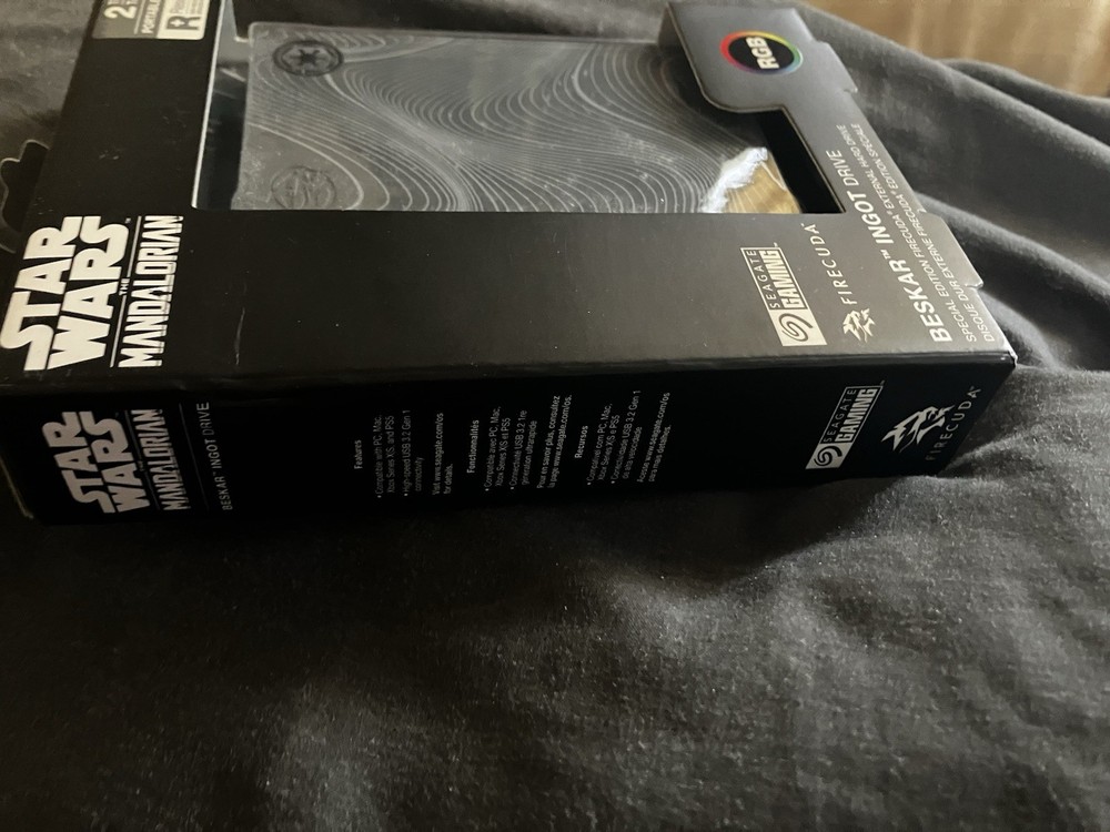 Star Wars Mandalorian Ingot 2tb Usb External Drive Firecuda