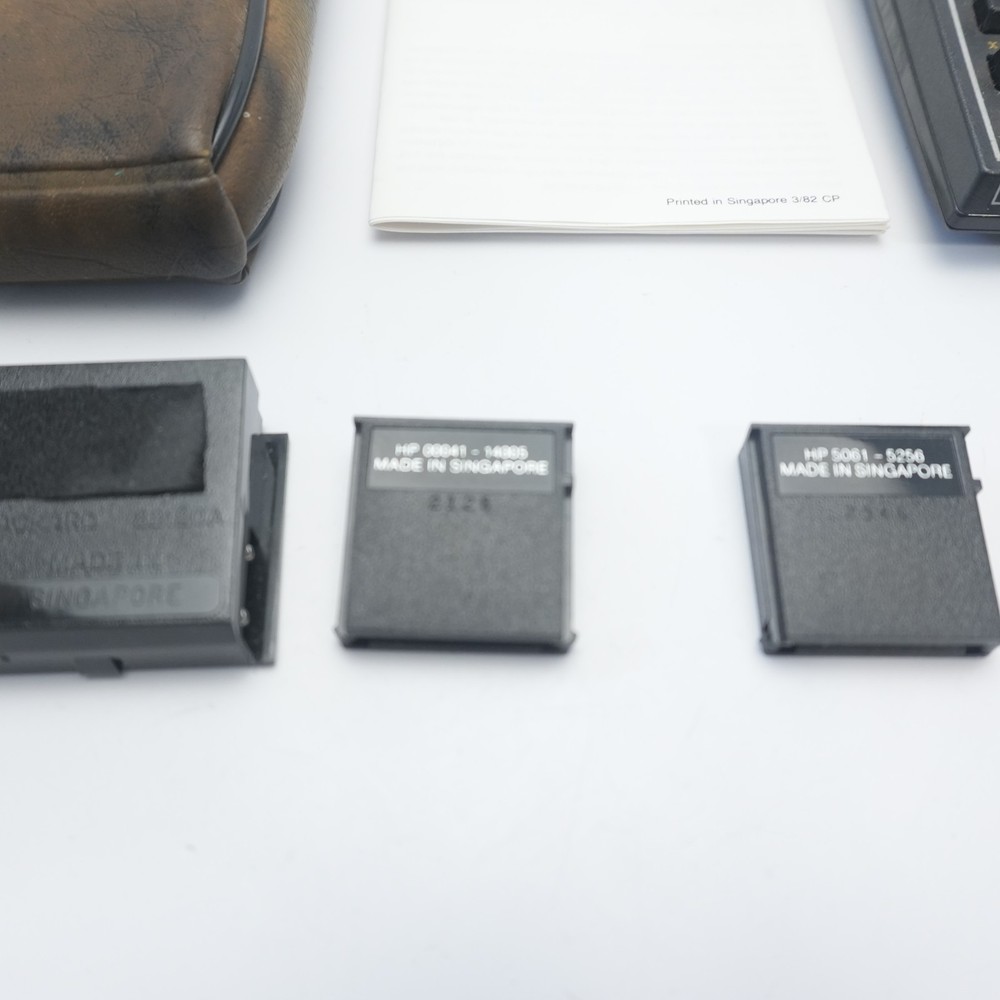 Hewlett Packard HP-41C Calculator Working w/ Case, 3 Modules, Box, Insturctions