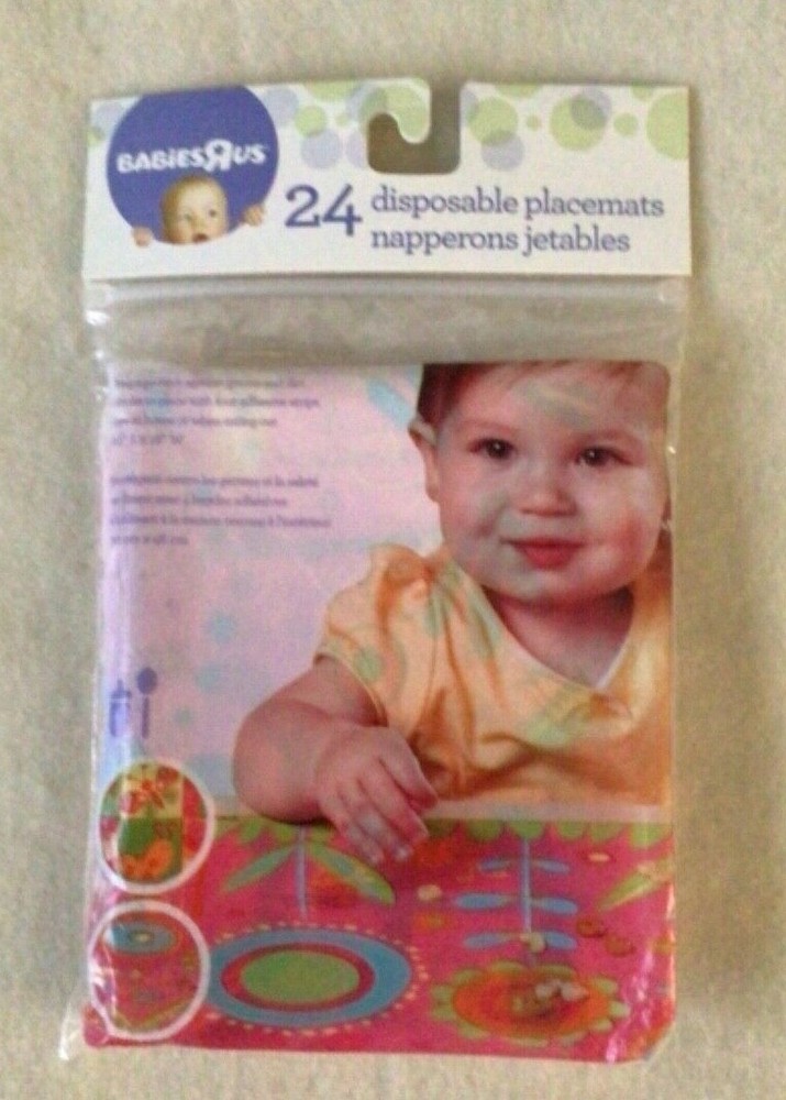 Babies R Us Disposable Placemats - 24 Count - New