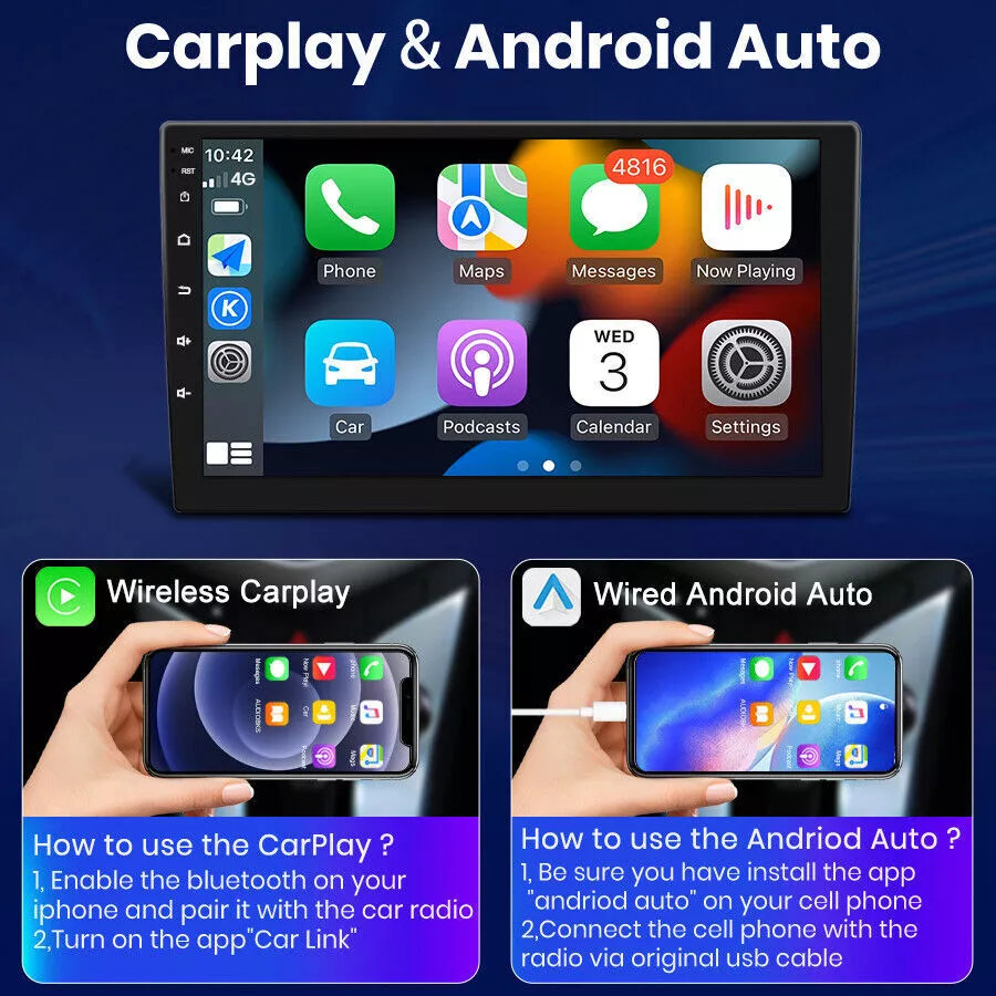 Android13 4+64GB Carplay Car Stereo Radio For Hyundai Sonata 2011-2015 GPS Navi