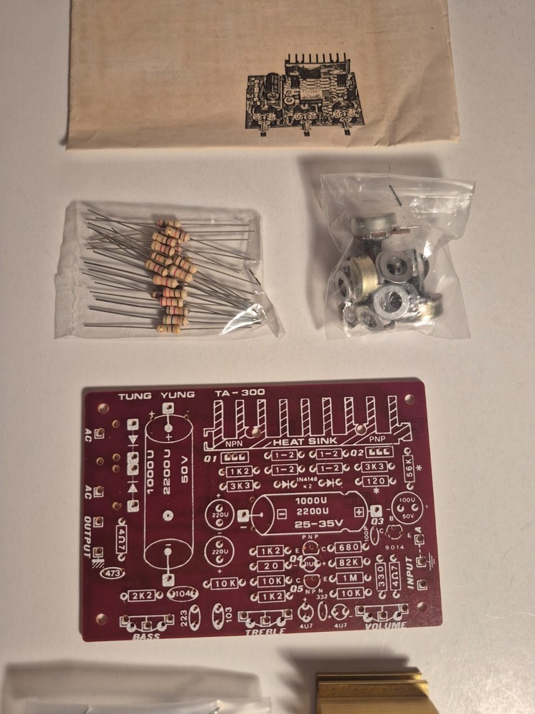 Vintage Tung Yung Electrical DIY Kit 30W Solid State Amplifier TA-300