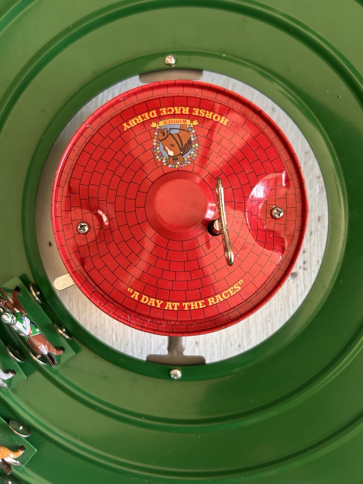 2003 Schylling Horse Derby Numbered Limited Edition Collectible Tin Wind Up Toy