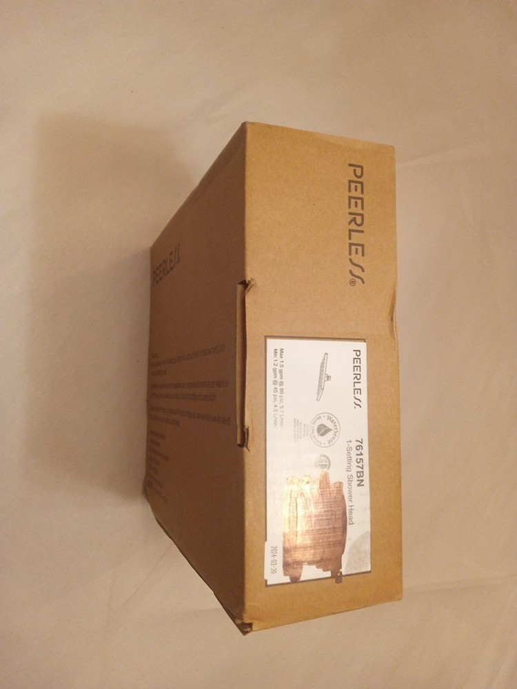 Peerless 76157 Universal Showering 1.5 GPM Single Function Shower - Nickel