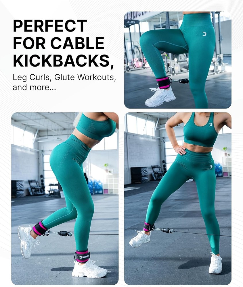 Ankle Strap for Cable Machine Professional Kickback Ankle Strap for Glute Workou