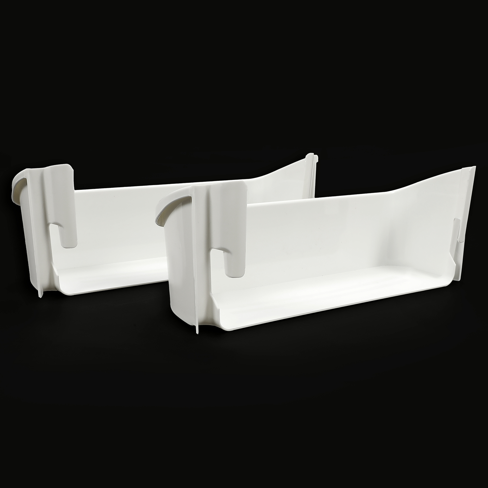 2-Pack 240323001 Door Bin Shelf White Lower ABS For Frigidaire Refrigerator