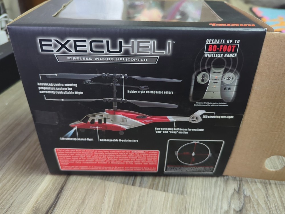 🚁🚁Execuheli Wireless Indoor Helicopter NIB🚁🚁