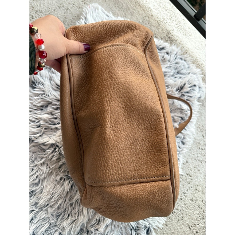 Prada 100% Authentic Light Brown Leather Shoulder Bag EUC