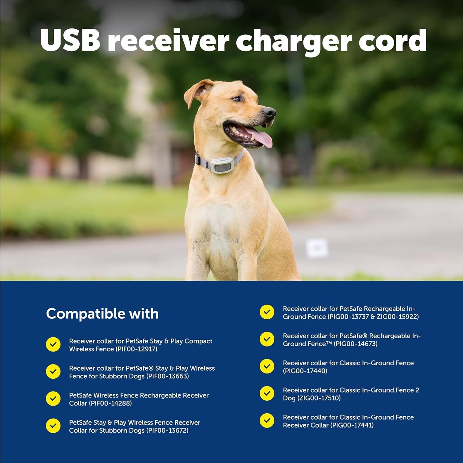 PetSafe Receiver Charger - Fast Charging Collar Cable - USB Charging Cord for Wi