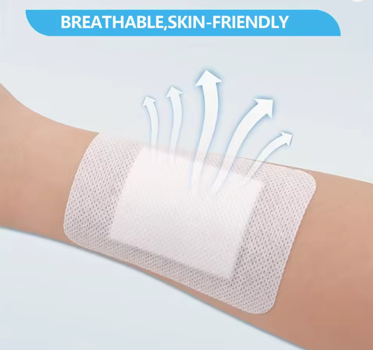 50pcs Large Medical Adhesive Wound Dressings 6×7cm Hypoallergenic Bandages - NEW