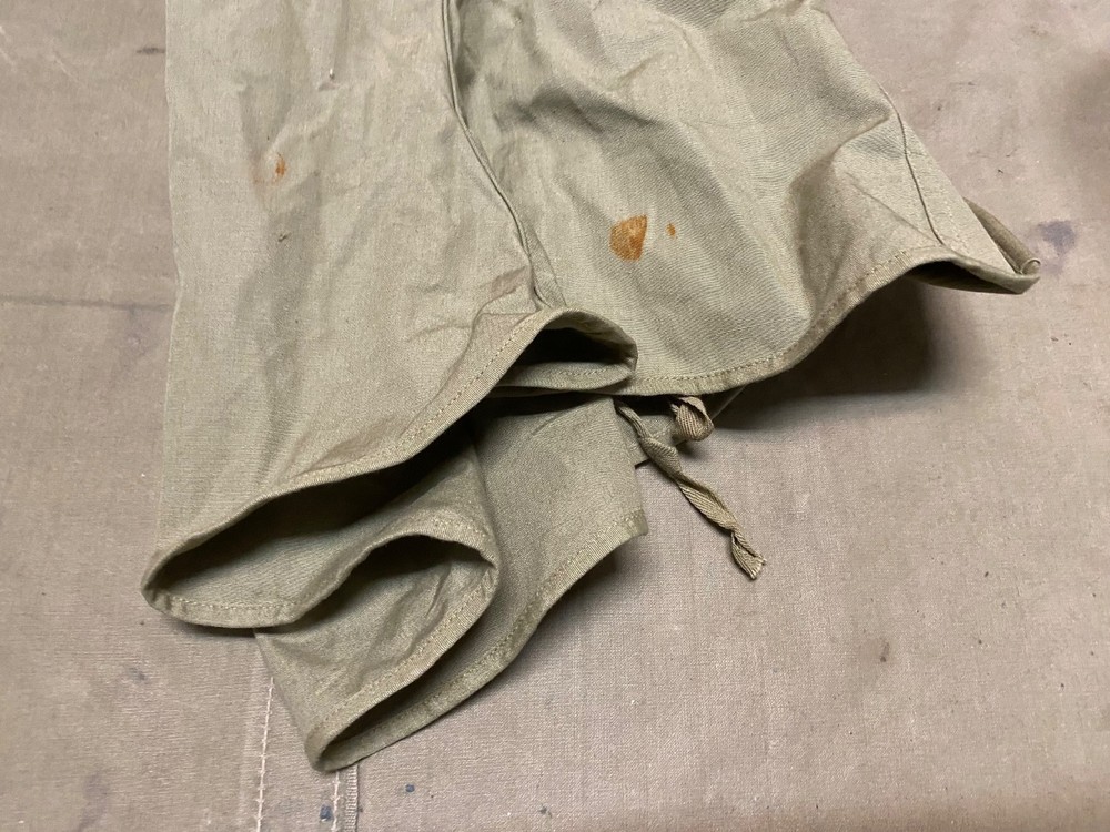 ORIGINAL WWII US ARMY INFANTRY M1941 CLOTH HOOD-MEDIUM, DATED:1943